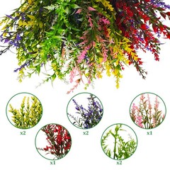 Artificial Fake Flowers Vine Plants UV Resistant Wedding Garden In/Outdoor Decor