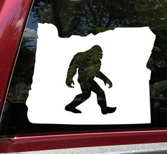Oregon State Bigfoot Vinyl Decal V1 – Sasquatch PNW – Die Cut Decal OR PNW