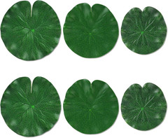 6Pcs Fake Lily Pads, 3 Sizes Floating Artificial Lily Pads Decorations