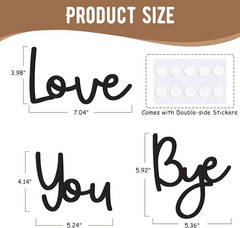 Love You Bye Wood Sign Home Decor Boho Decor Wall Decor Express Love and Warm fo