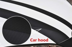 3D Black Carbon Fibre Vinyl Car Wrap Film Air Bubble Free UK Stock