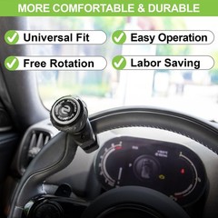 Spurtar Steering Wheel Knob Universal Car Suicide Knob Power Handle Spinner Fit