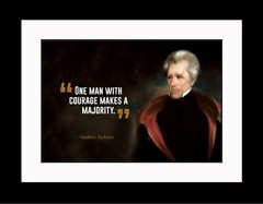 Andrew Jackson One Man Poster Print Picture or Framed Wall Art