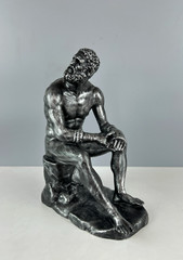 Boxer at Rest Sculpture, 25cm/9.8″, Roman Statue, Greek Statue, Statue Decor
