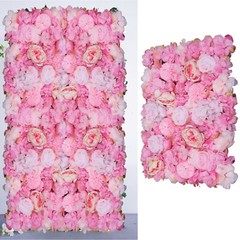 6X Artificial Silk Flower Wall Panel Wedding Party Floral Decor Venue Background