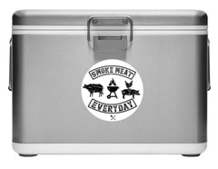 BBQ – Smoke Meat Everyday – Vinyl Decal/Sticker Car Cup Window Cooler Bottle 242