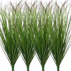 12Pcs Artificial Grass Plants, Faux Shrubs Wheat Grass, Artificial Tall Grass…