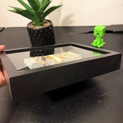 Motivational Money Frame »STAY FOCUSED’ cash motivational Gift Luxury Decor