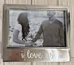 Mariposa 4×6 «i love us» Silver Tone Picture Frame #4300LV FREE-SHIP