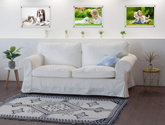 Magicool 11X14 Clear Acrylic Wall Mount Floating Double Panels Frameless Picture