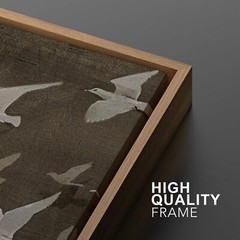 Wall26 Birds in Flight Wall Art Minimal Modern Framed Canvas Print Set of 3