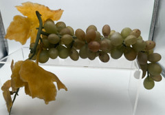 Faux Grapes Realistic Artificial Fruit Rubber Plastic 3 bunches – see pictures