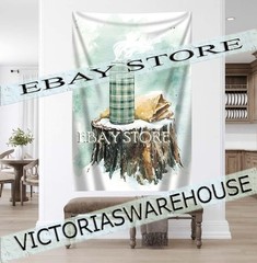 thermos winter tapestry festive seasonal decor fabric poster 59X82 in