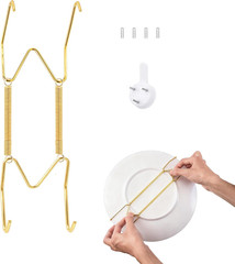 Plate Hangers for Wall,Suitable for 6-8 Inch Art Plate,Stainless Steel Invisible