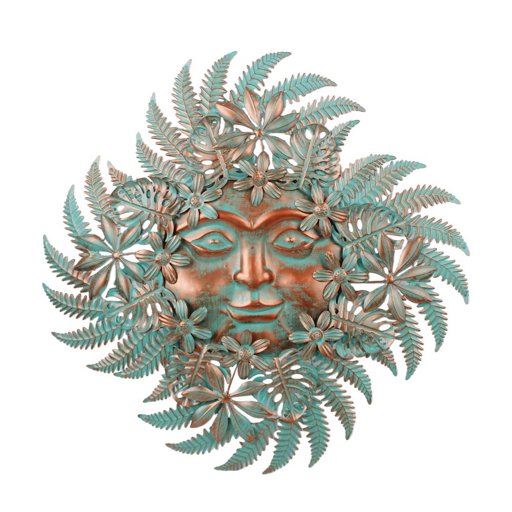 Large Metal Sun Outdoor Wall Decor, 24 Inch Sun Flower Metal Garden Wall Art,…
