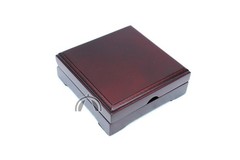 Solid Wood Box for 1oz Silver Maple Leaf in Direct Fit Air Tight Coin Capsule