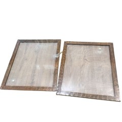 Pair (2) 20×24 Solid Wood Picture / Canvas Frames Brown