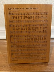P. Graham Dunn Carved Wood Wall Art Musical Plaque Great Is Thy Faithfulness