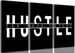 3Pcs Inspirational Office Canvas Wall Art Black and White Modern Motivational…