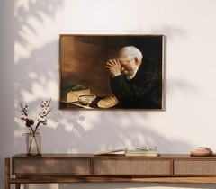Grace and Gratitude Print: Praying Over Bread by Eric Enstrom Christian Art Prin