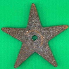Cast Iron Star Vintage Rustic Farmhouse Barn Decor Architectural Accent