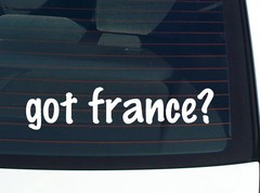 got france? CAR DECAL BUMPER STICKER VINYL FUNNY JOKE WINDOW