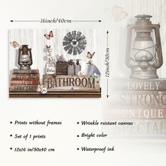 Dazzlewall Farmhouse Wall Decor – Rustic Cotton 15.8″L x 11.8″W, Multicolor