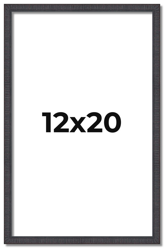 12×20 Frame Brown Picture Frame Modern Photo Frame UV Acrylic, Acid Free Backer