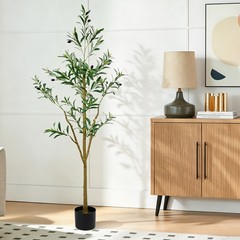 5FT Tall Faux Realistic Olive Trees Artificial Olive Tree For Indoor Home Decor