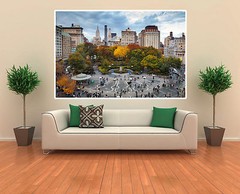 Central Park New York City Canvas Print 24 x 18 Main Entrance NYC