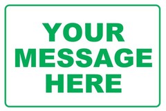MEGA SIGN™ MASSIVE WALL ART Personalized Aluminum Metal Sign With Custom Text