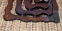 Jeweled Steel Spiral CROSS 2006 Laser Cut Hanging Wall Art David Broussard 12″