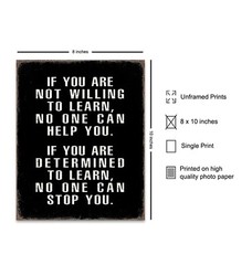 Motivational Wall Art – Office Wall Art & Decor Motivational poster – Positiv…