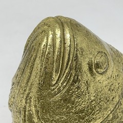 CB2 Stan The Goldfish Wall Decor Hanger Resin Gilded Gold 5.5” X 5” X 6” NICE