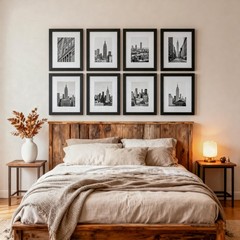 8×10 Picture Frame Set of 3, Solid Wood Picture Frames With Plexiglass, Displ…