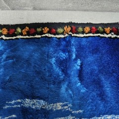VTG Velvet Tapestry Rug Wall Hanging Pheasant Forest Cabin Hunting Lodge Lebanon
