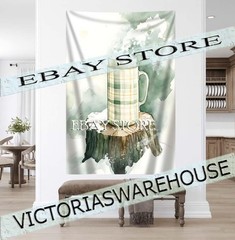 thermos tree stump tapestry rustic festive decor banner wall hangings 59X82 in