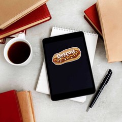 Detroit Coney Dog Sticker – Funny Midwest Michigan Decals for Laptop