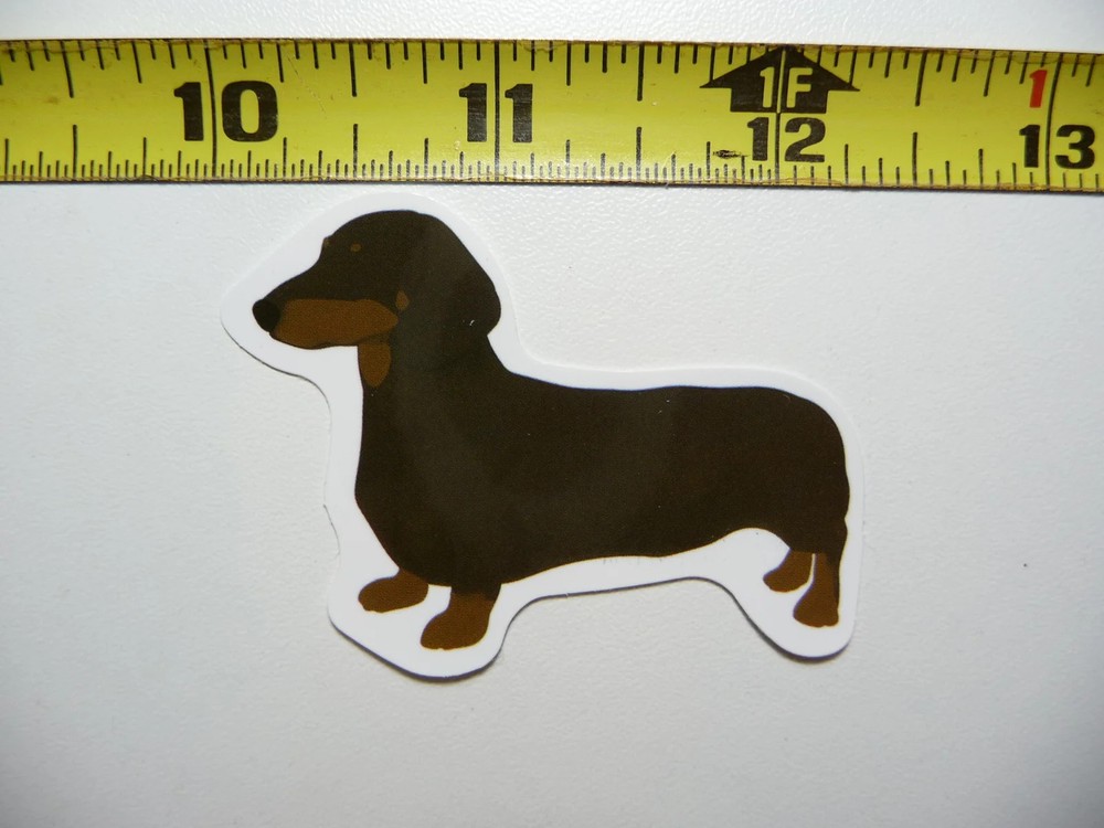 DACHSHUND SMALL STICKER DECAL SMOOTH FACING LEFT DOG SO PET PRIDE FUNNY