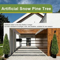 6FT Realistic Artificial Cedar Tree for Outdoor Home & Office Decor
