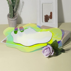 Irregular Wall Mirror Wavy Acrylic Rainbow Mirror Room Decor Aesthetic Mirrors A