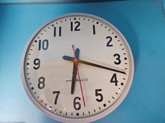 NATIONAL TIME SURFACE 12″ EX-LV ROUND INDUSTRIAL SCHOOL ELECTRIC WALL CLOCK W/MT