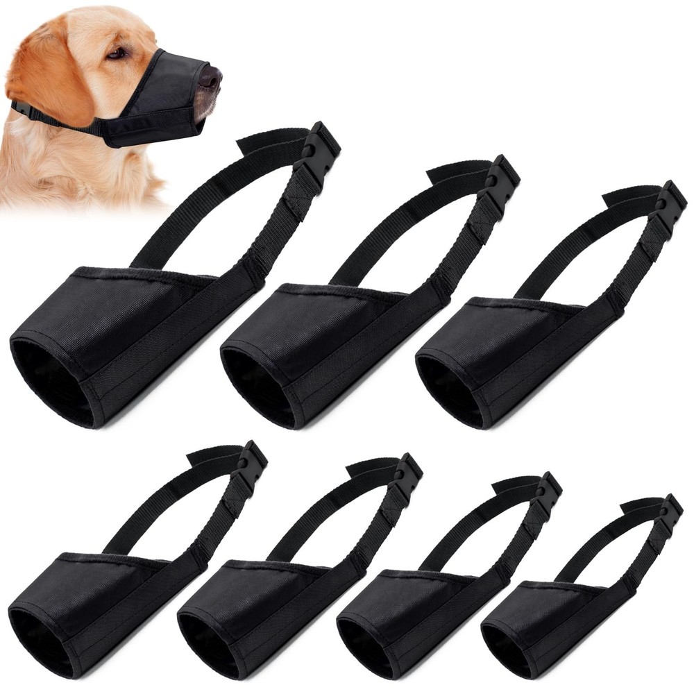 Coppthinktu Dog Muzzle Suit – 7PCS Adjustable Muzzles for Small to Large Dogs…