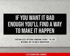 Motivational Gym Wall Art – Weightlifting Quote Banner