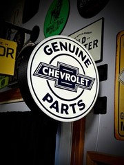 Chevrolet Genuine Parts Round LED Light Box | Double Sided RGB Option