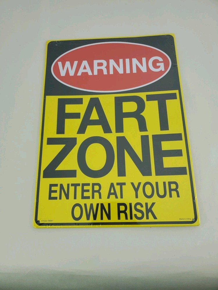 Warning Zone Enter Risk Funny Rustic Vintage Metal Tin Signs Man Cave Garage