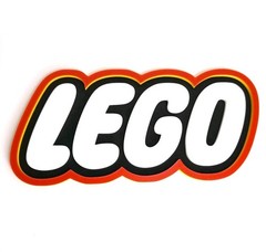 LEGO Logo Inspired Sign – Large 10″ Pop Display W/ Mounting Key Hole