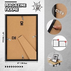 4 Pack Comic Book Frame for Wall, UV Protection Comic Picture Magazine Frames…