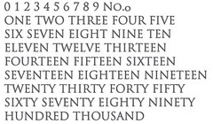 6 inch Roman House Numbers or Letters; color choices