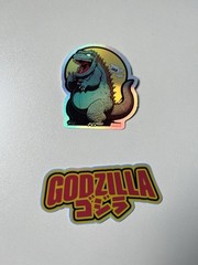 Godzilla Two Pack 2.5 Inch Waterproof Holographic Vinyl Sticker